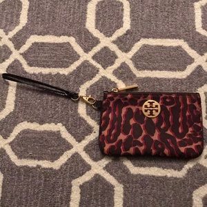 Vintage Tory Burch animal print Wristlet
